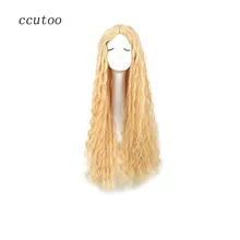 Ccutoo хоббиты Elf Galadriel золотые длинные волнистые Стильные синтетические волосы для женщин партии косплей костюм парик Термостойкость