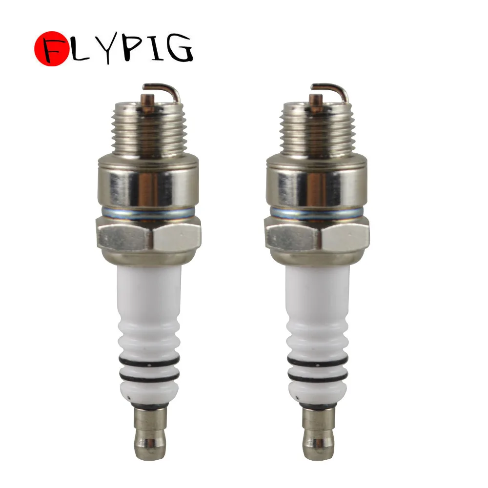 

2PCS Spark Plug for 49cc 50cc 60cc 66cc 80cc 2 Stroke Engine Motorized Bicycle Bike New