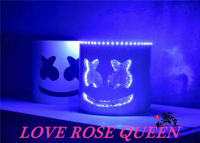 Marshmello Helm Hoofd Masker Cosplay Kostuum Hoofddeksels Accessoire ... Marshmello Helm Hoofd Masker Cosplay Kostuum Hoofddeksels Accessoire ...