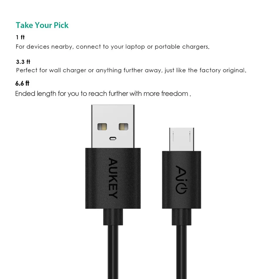 AUKEY-Micro-USB-Cable-5-Pack-USB-Data-Charger-Cable-Android-Mobile-Phone-Cables-Quick-Charger
