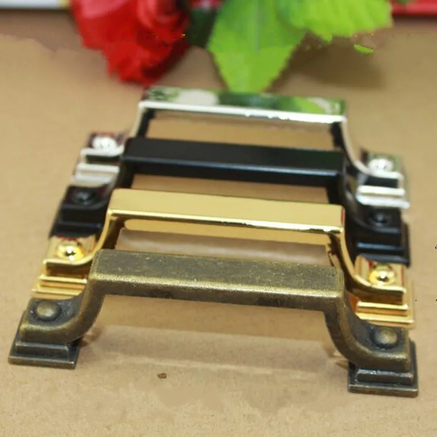 

76mm vintage bronze black drawer cabinet pulls knobs 3" modern simple silver gold dresser kitchen cabinet door handles pull knob