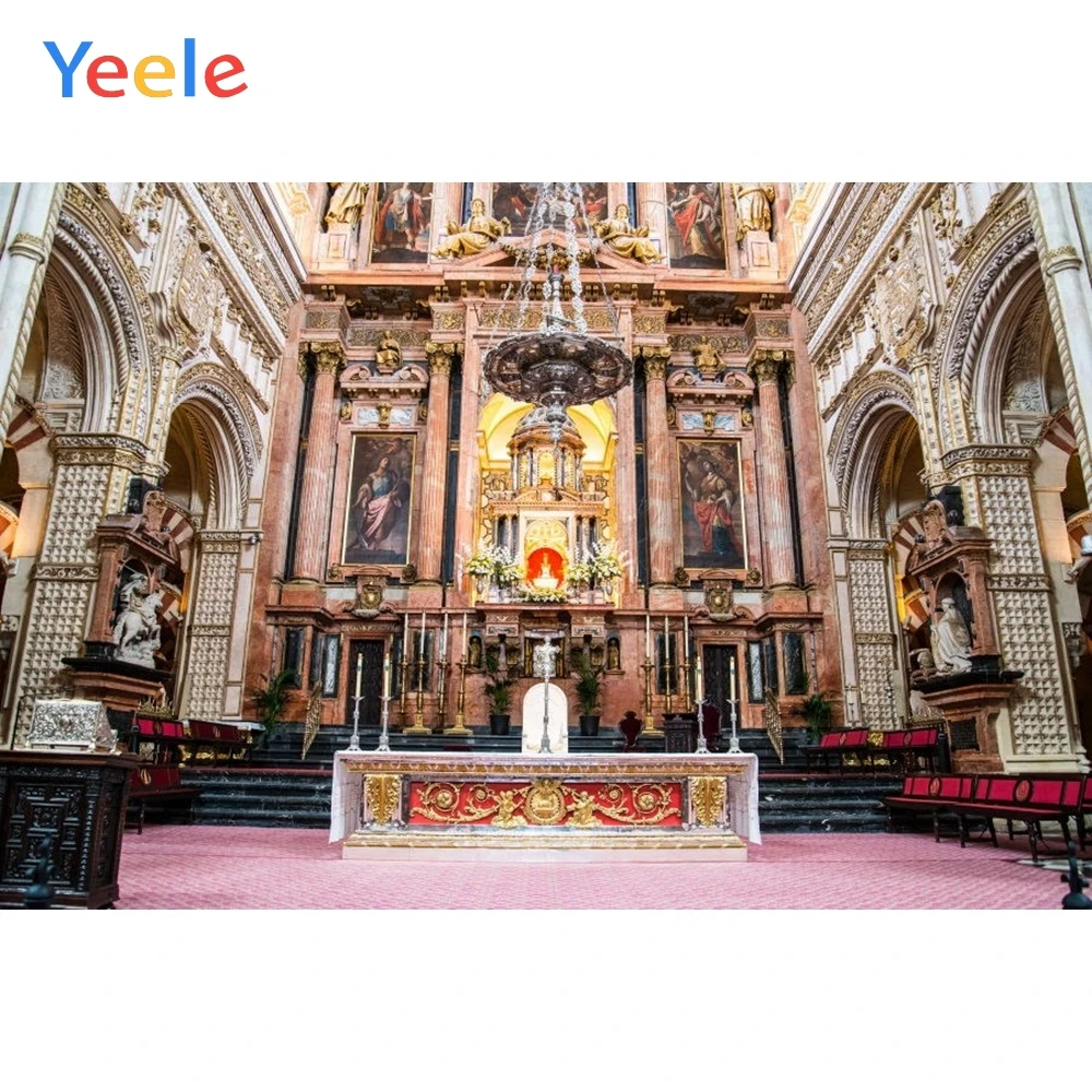 

Yeele Christian Church Castle Palace Wedding Christian Portrait Photography Backgrounds Photographic Backdrops For Photo Studio