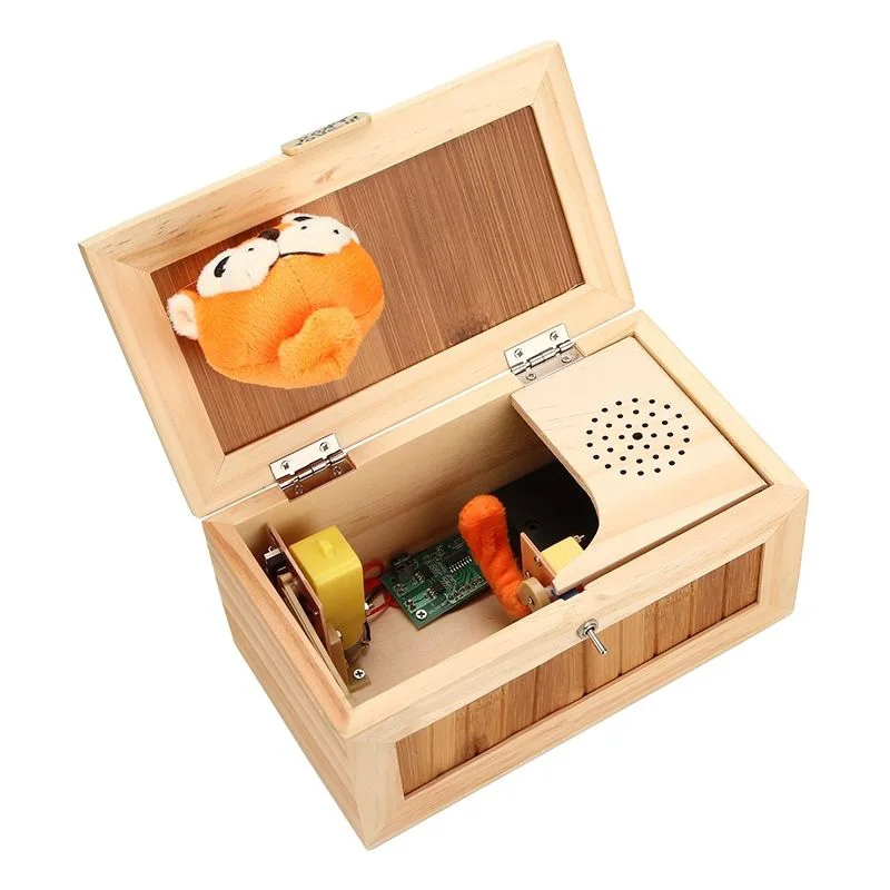 

Wooden Useless Box Leave Me Alone Box Most Machine Dont Touch Tiger Toy Gift D2