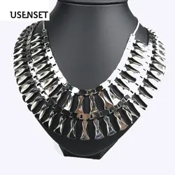 USENSET Для женщин ожерелье в винтажном стиле Цепочки и ожерелья персонализированные подвеской в виде кисти этнические Стиль Костюмы