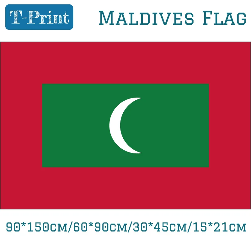 Национальный флаг Maldives 30*45 см/15*21 см/90*150 см/60*90 см для Кубка мира/Национального