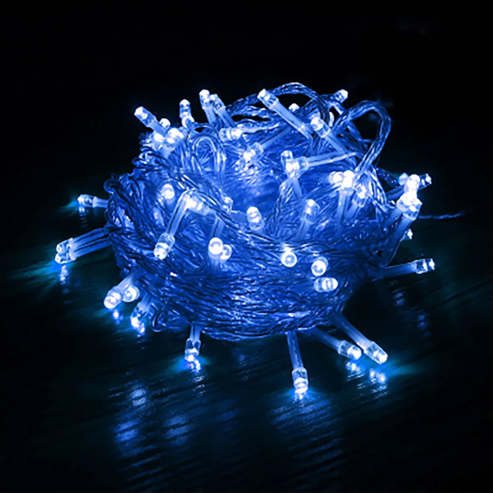 3,5 м светодиодный светильник-сосулька, 220 В, 110 В, Рождественский светильник, праздничная садовая гирлянда, водонепроницаемый новогодний Сказочный светильник, евро/США - Испускаемый цвет: Синий