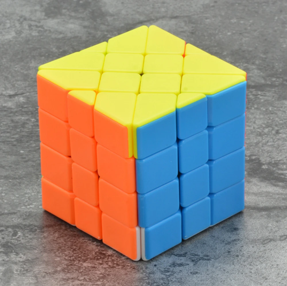 Babelemi Aosu 4x4x4 Yileng Speed Skew Magic Cube Puzzle Fisher Cubes Children Kids Educational Toys Christmas Gift