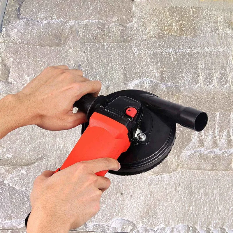 Горячая 5-дюймовый детали для пневматического шлифовального станка Пылезащитный чехол инструмент для бетона Мрамор Гранит инженерных камень точильный камень для сбора пыли