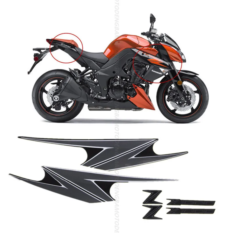 High Quality 3M Sticker Whole Vehicle Sticker Universal Sticker fit for Kawasaki Z1000 Z 1000 - Color: Multi