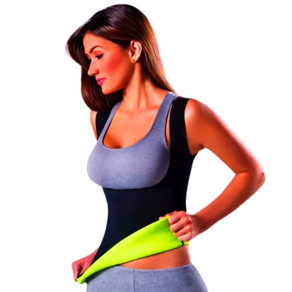 

Plus Size Neoprene Sweat Sauna Hot Body Shapers Vest Waist Trainer Slimming Vest Shaperwear Weight Loss Waist Corset drop ship