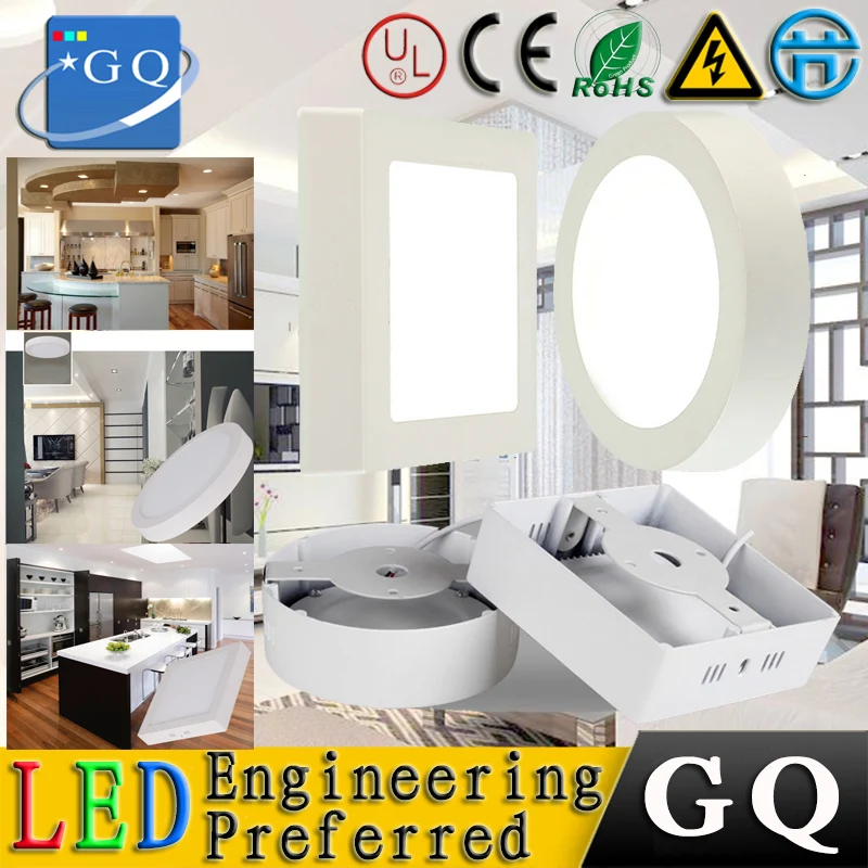 

5pcs/lot DHL FEDEX 6W 12W 18W 24W t bedroom light led panel light Down lights hall light indoor ligh