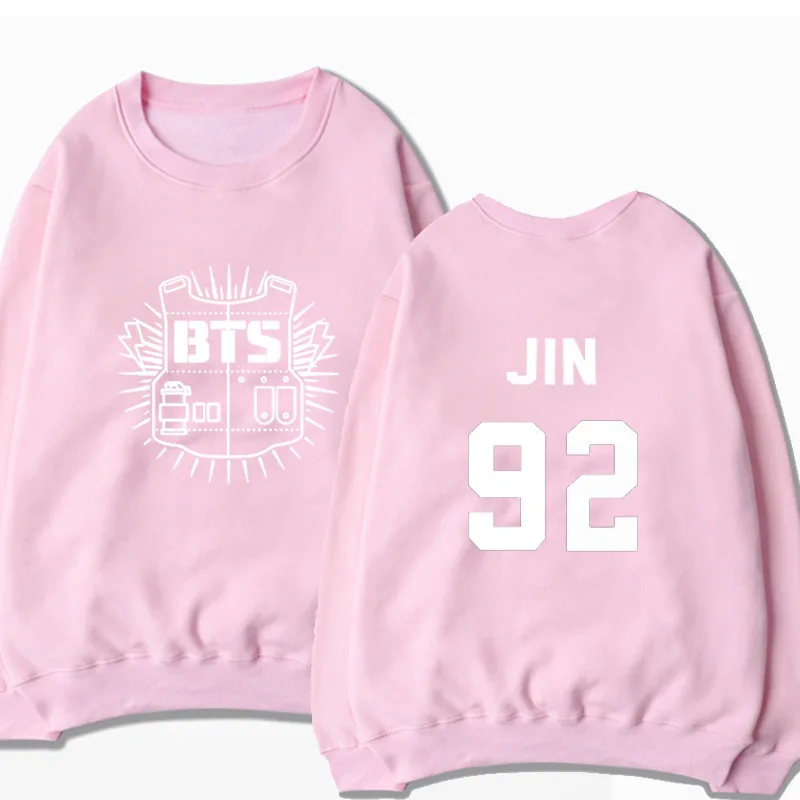 bts hoodie pink