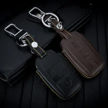 ABAIWAI Genuine Leather Car Key Covers for KIA Ceed Sorento cerato K3 K3S K4 K5 KX3