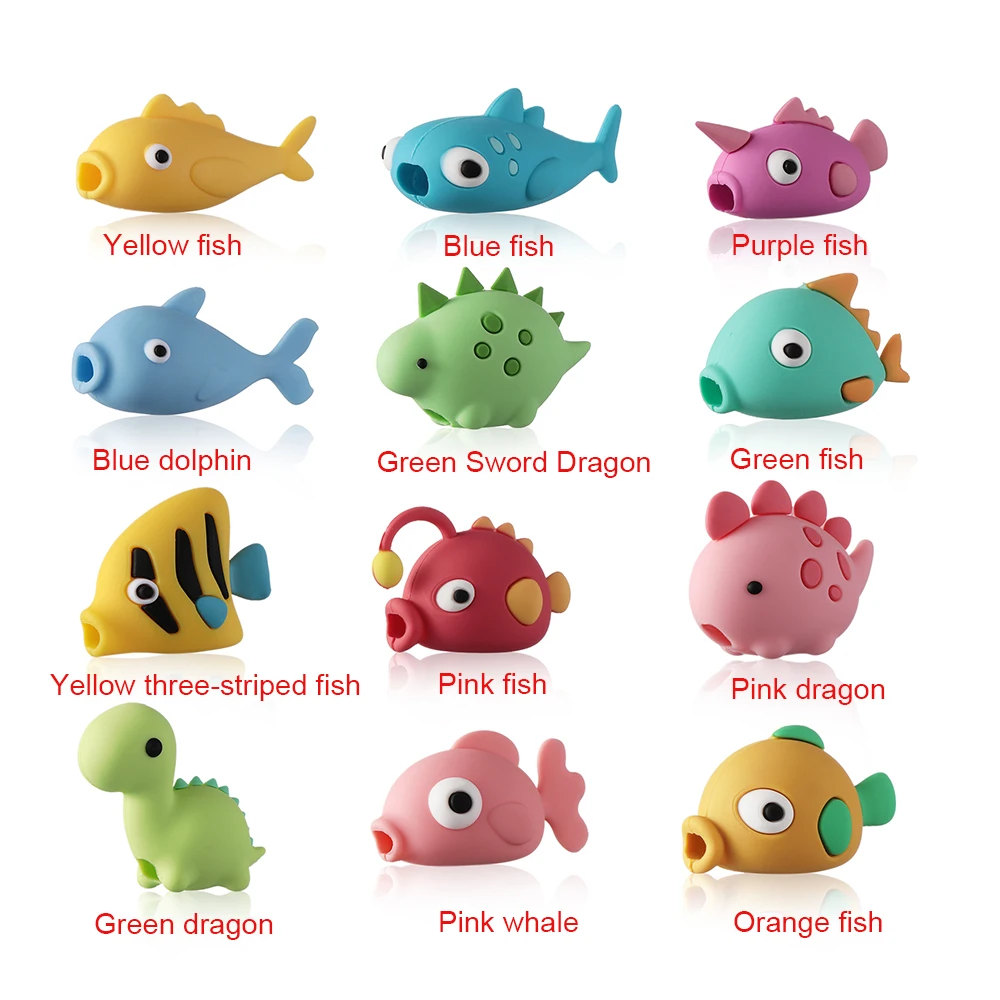 1 шт. в форме животных Toot Meng Dragon Fish Bite защитный рукав антиблокирующий чехол для