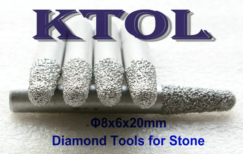 

8mm Shank 6mm Tips V Shaped Engraving 3D Bits Router CNC Milling Tool,BALL Nose End Mill Diamond Tools for Stone Marble