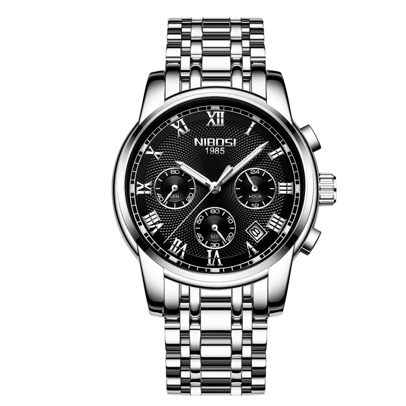 NIBOSI Топ бренд класса люкс мужские часы 30 м водонепроницаемые часы для свиданий мужские спортивные часы мужские кварцевые повседневные наручные часы Relogio Masculino - Цвет: Z