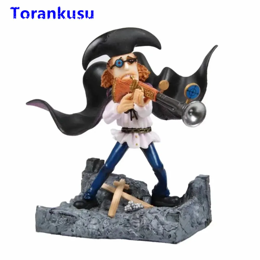 One Piece Figura Bust Van Auger Figure GK Blackbeard Pirates Sniper Full-Length Portrait Toys Action Figure Model Kids Gift Doll
