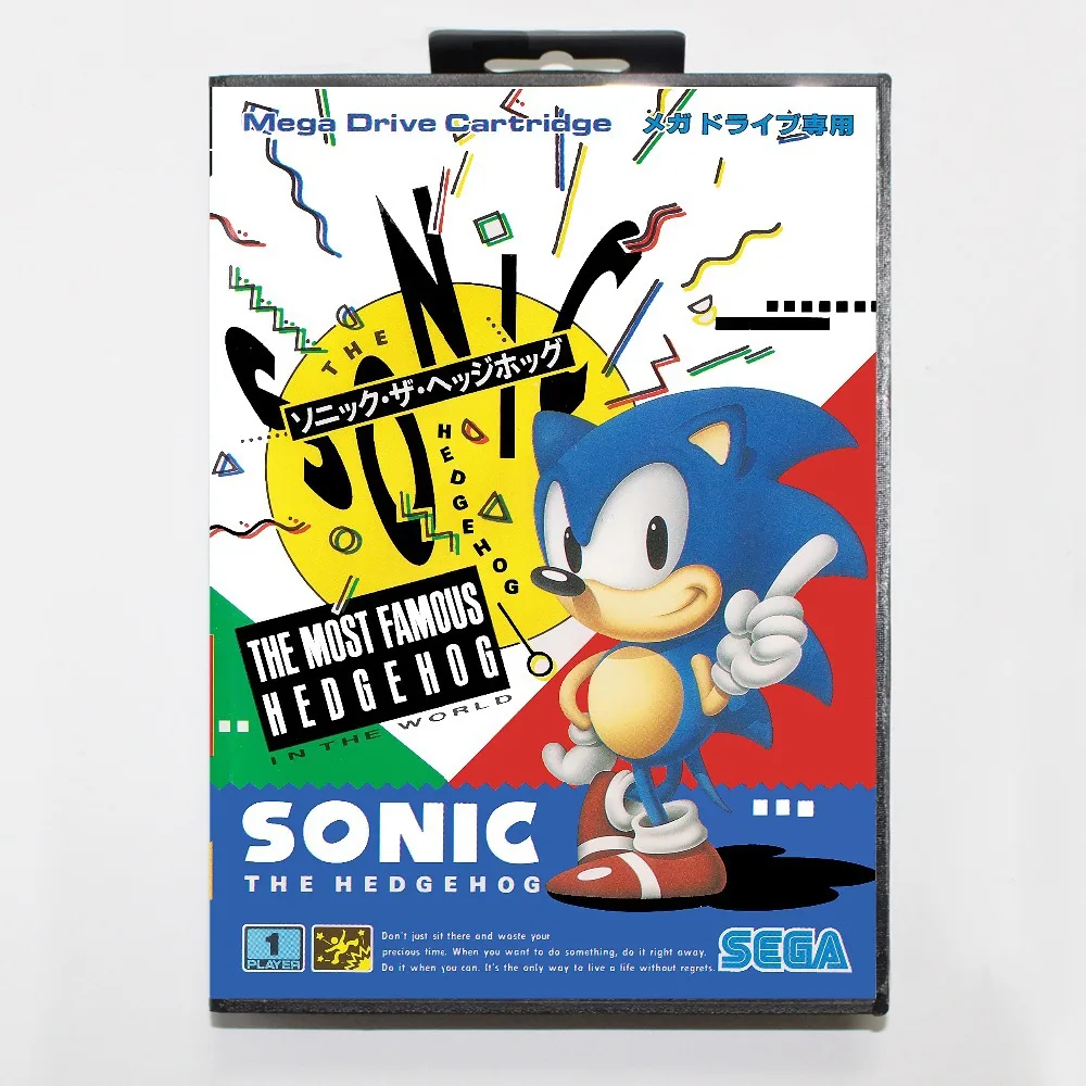 Звуковая Классика (aka Sonic зубная щётка подборка) игровой картридж 16 бит MD