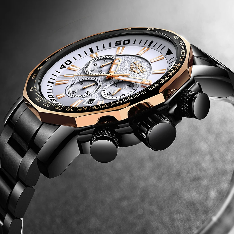 Mens Watches LIGE Top Brand Luxury Fashion Quartz Clock Men's Waterproof Big Dial Military Sport Wristwatch Relogio Masculino Mens Watches LIGE Top Brand Luxury Fashion Quartz Clock Men's Waterproof Big Dial Military Sport Wristwatch Relogio Masculino