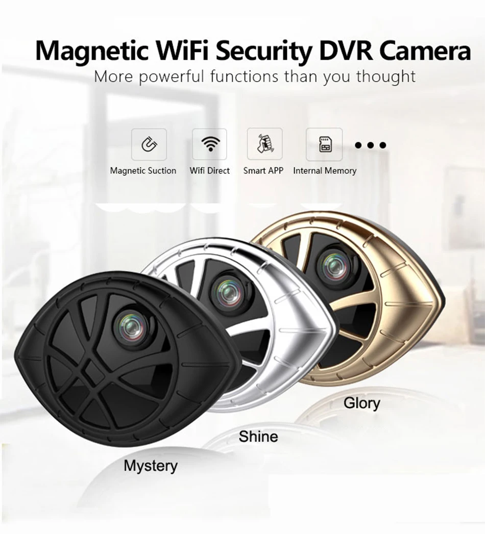 Smar Newest Magnetic WiFi Security DVR Camera Fashion Mini IP Camera 720P Motion Detection Recording (1)