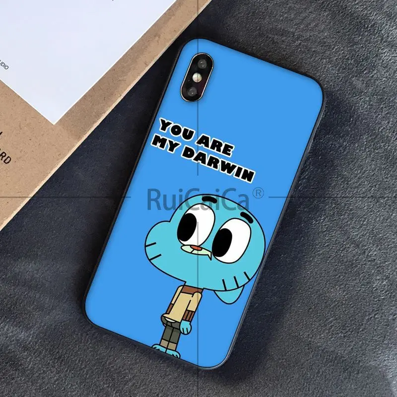 Ruicaica the Amazing World Gumball gumball Новый чехол для телефона Fundas iPhone X XS MAX 6 6S 7 7plus 8 8Plus 5 5S
