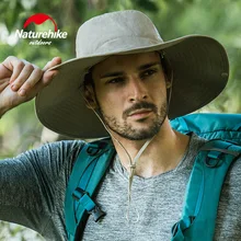 Naturehike мужская шляпа от солнца с широкими полями, солнцезащитная Кепка для лета, для пеших прогулок, рыбалки, для охоты в пустыне, гавайская