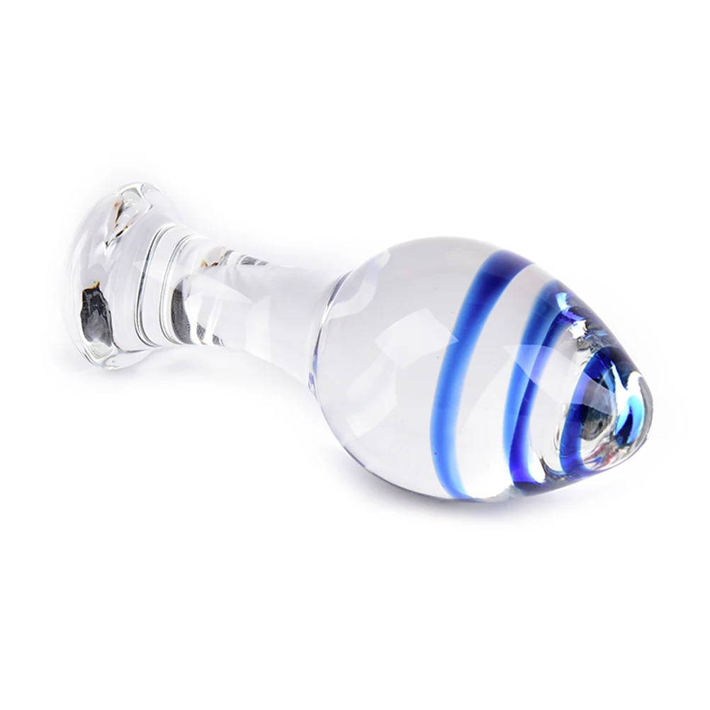 

45mm(1.77") diameter glass crystal G-spot Massage butt plug Real Erotic Toys Adult Products DIY Decorations