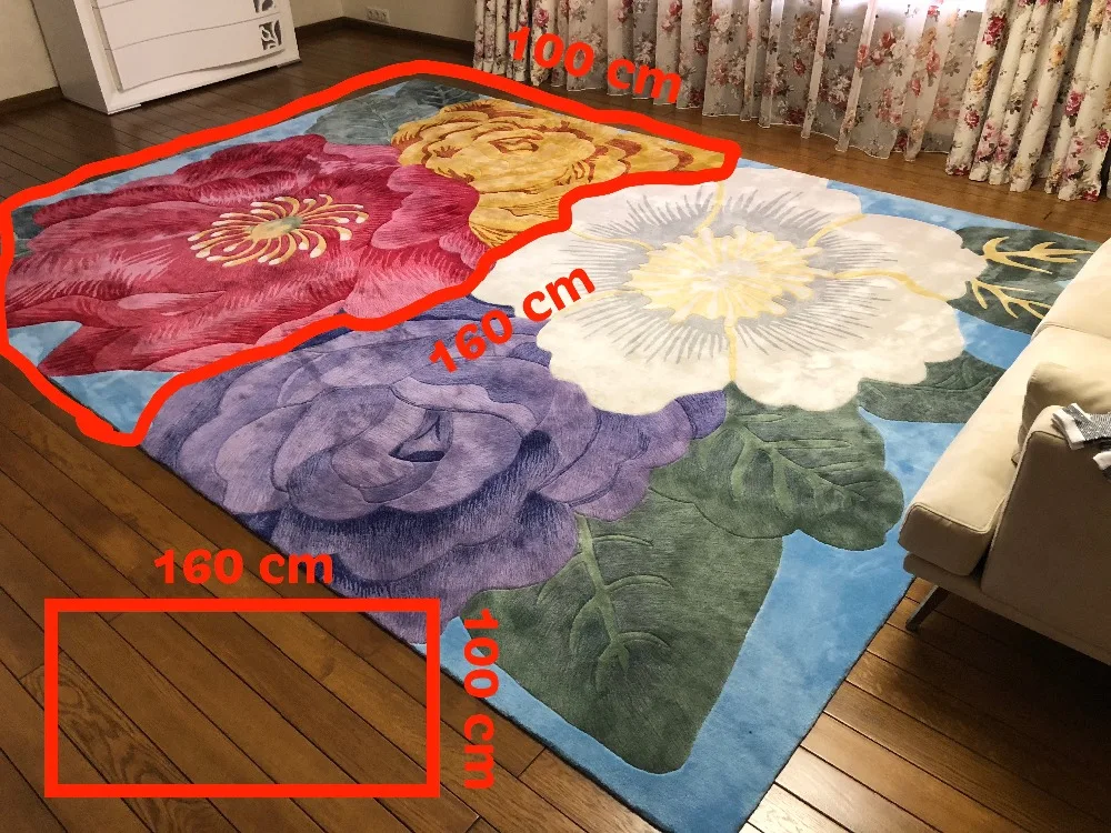 

Fashion home encryption pure wool carpet Parlor Hand Carved coffee table wall to wall carpet customize rugs 2 cm thickness