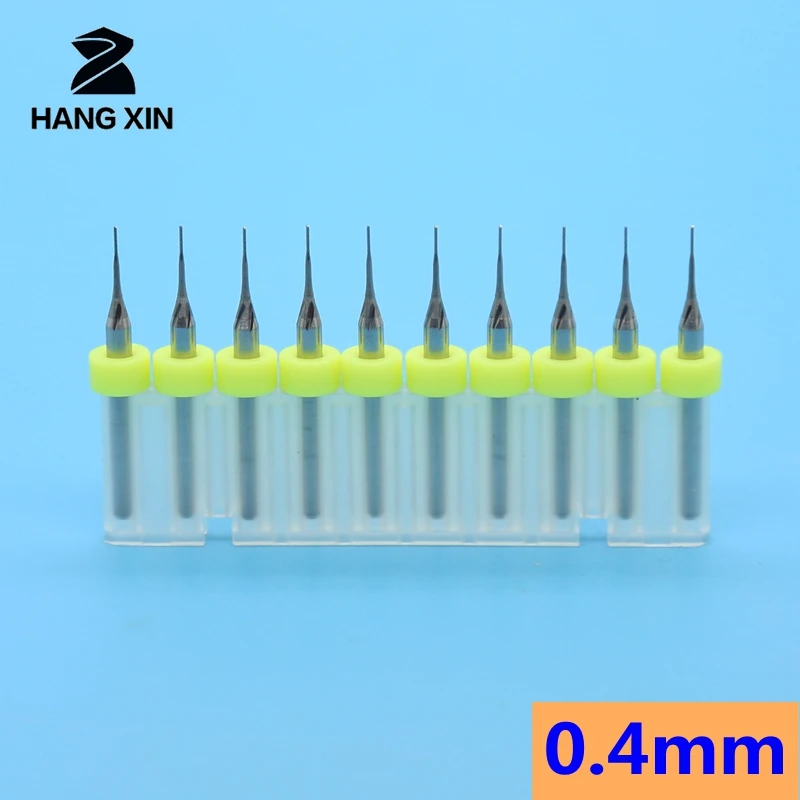 Карбид вольфрама с титановым покрытием PCB резак 3,175*0,4 мм, фрезерный станок с ЧПУ Инструменты, рыбий хвост кукурузы фрезерный станок 10 шт