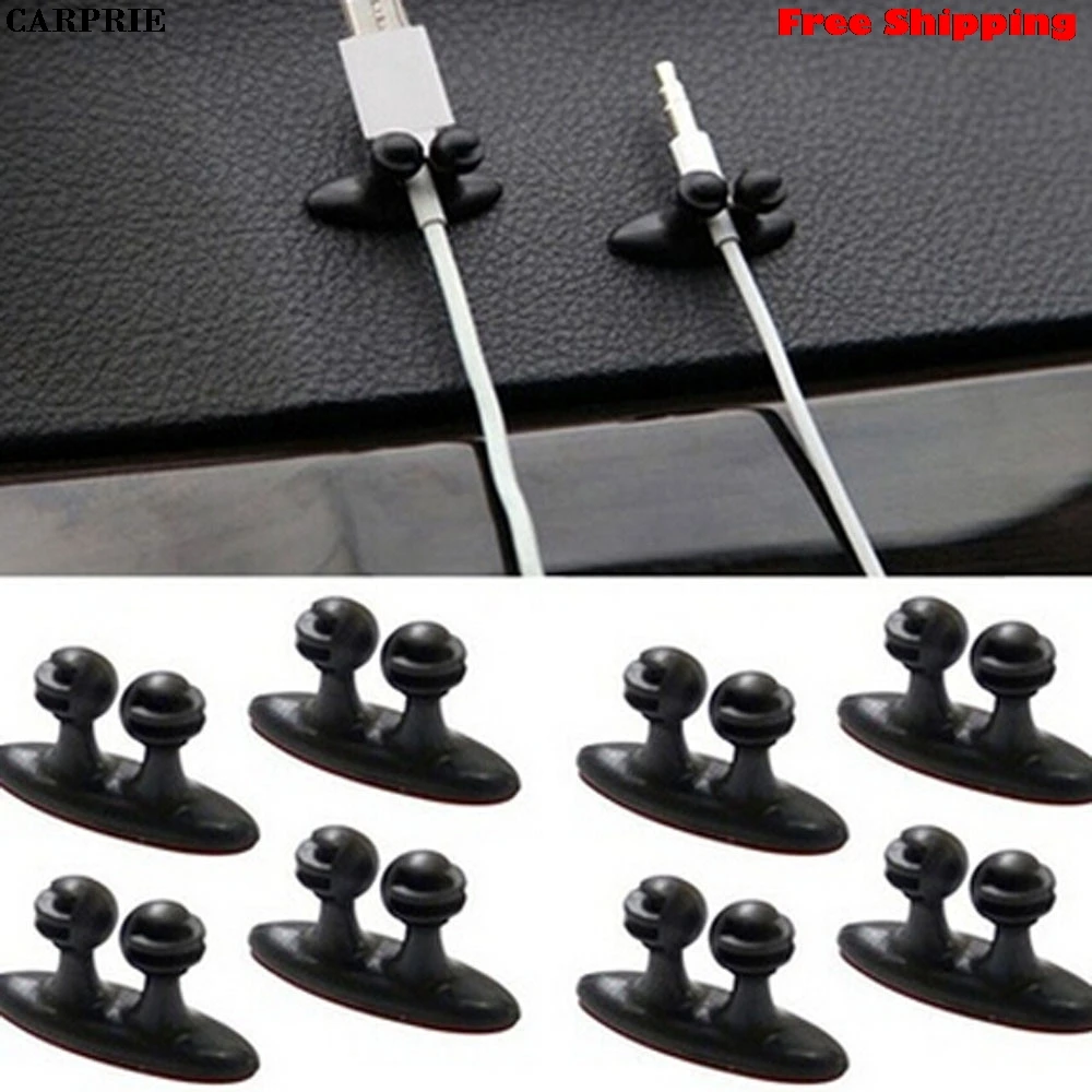 

CARPRIE Car Charger Line Clasp Clamp Headphone/USB Cable Car Clip Cable Organizer Holder Cord Wire Management Free Shipping