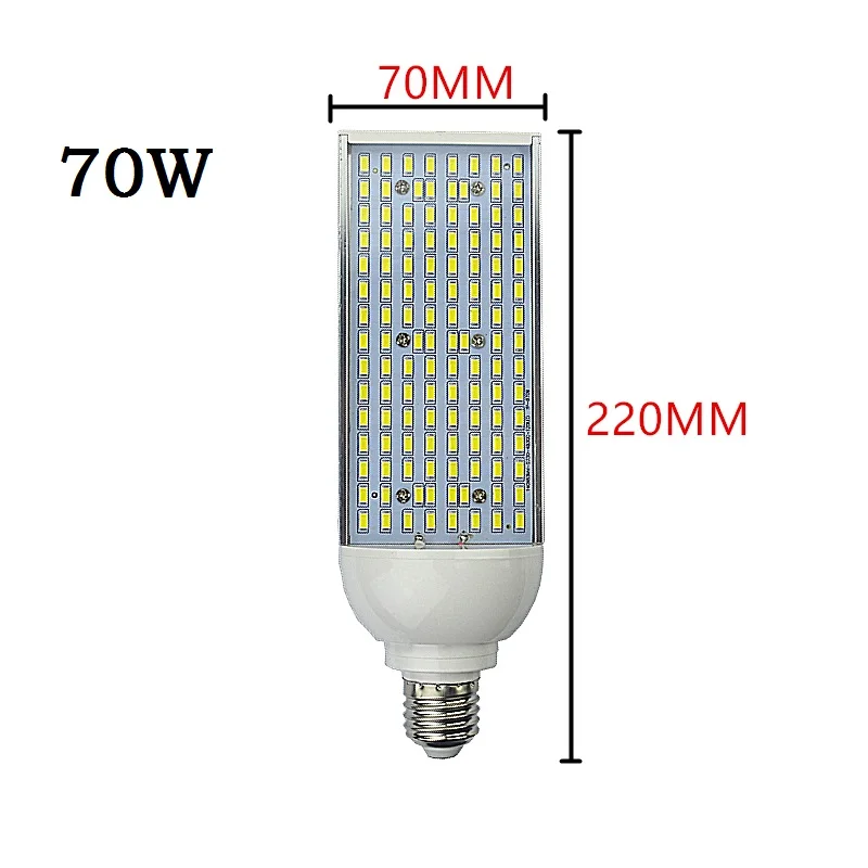 E27 E26 E40 E39 энергосберегающая лампа-кукуруза высокой мощности лампы 70 Вт 100 150 street точечные светильники Алюминий лампы Теплый Холодный белый свет 2 шт