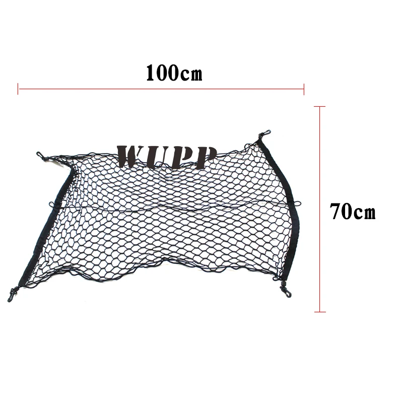 Wupp внедорожник багажник автомобиля, организатор загрузки Чемодан Грузовой Чистая 4 Пластик крюк автомобиля брюки-карго хранения эластичный автомобилей Грузовой Чистая net 100x70 см