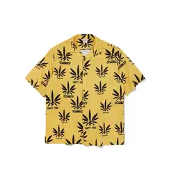 Мужская пляжная гавайская рубашка тропический летняя рубашка с короткими рукавами M бренд повседневная одежда свободная хлопок пуговицы