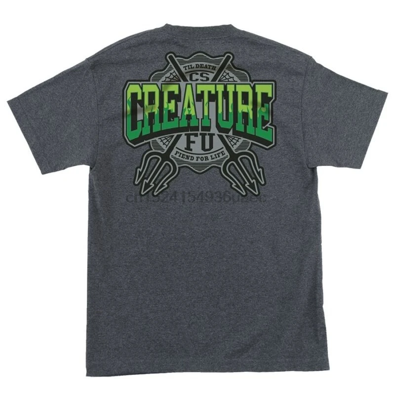 

Creature FLUNKEE POCKET Skateboard T Shirt CHARCOAL HEATHER LARGE