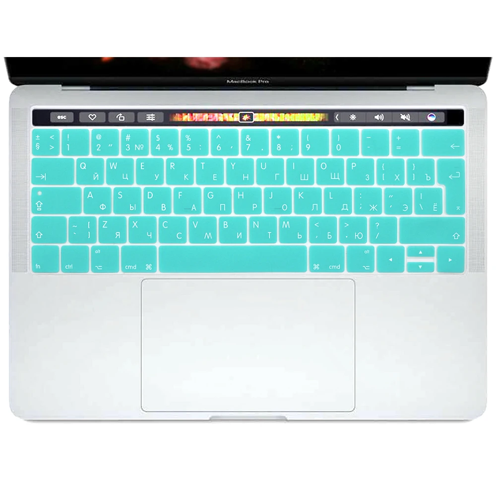 КРЗ русский прочная Обложка кожи силикон для Macbook Pro Touch Bar 13 "15" A1706 A1707 A1989 A1990 выпуска 2016 макет ЕС