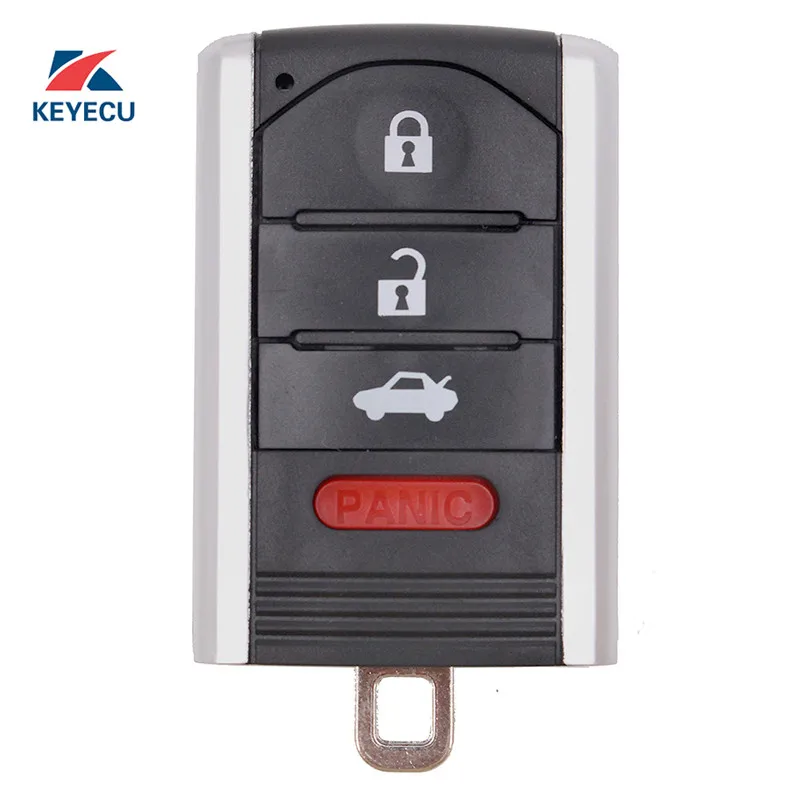 

KEYECU Replacement Smart Remote Key Fob 3+1 Button Driver 1 / 2 for 2010 - 2013 Acura ZDX FCC ID: M3N5WY8145 without Uncut Blade