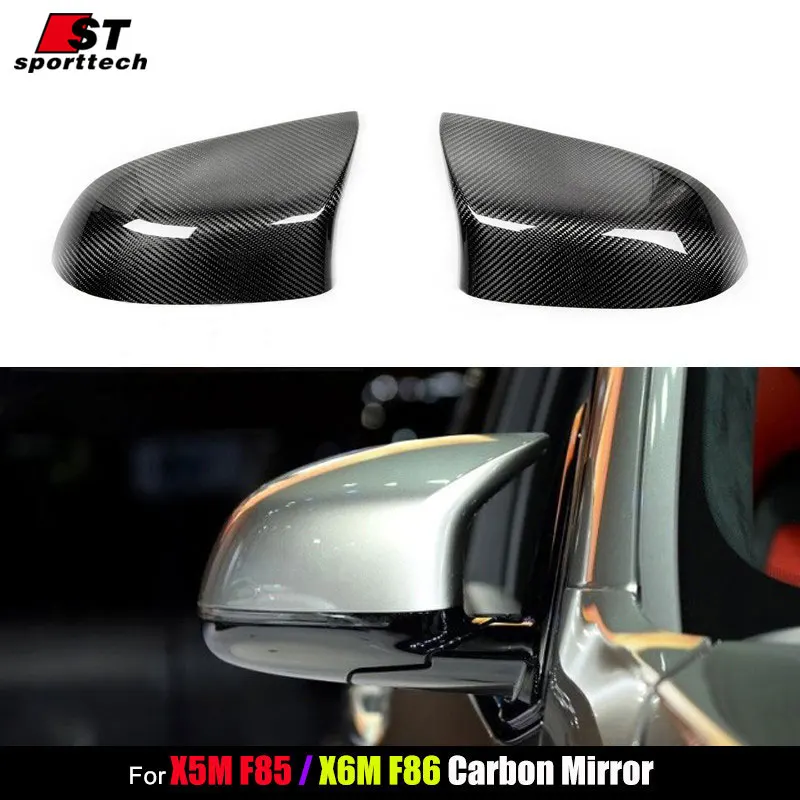 

Car Styling Rearview Mirror Sticker For BMW F85 X5M F86 X6M Carbon Fiber Cover For BMW F85 X5M F86 X6M Auto Tuning Accessories