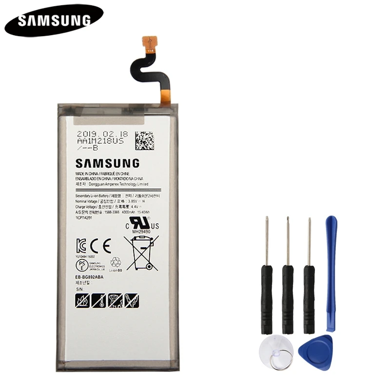 

Original Phone Battery EB-BG892ABA For Samsung GALAXY S8 Active Authentic Replacement Battery 4000mAh