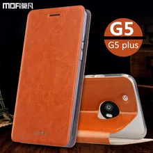 Чехол для MOTO g5 G5 крышка MOFi оригинал для мото плюс случае для Motorola g5 искусственная кожа флип чехол подставка держатель внутренний мягкий тпу