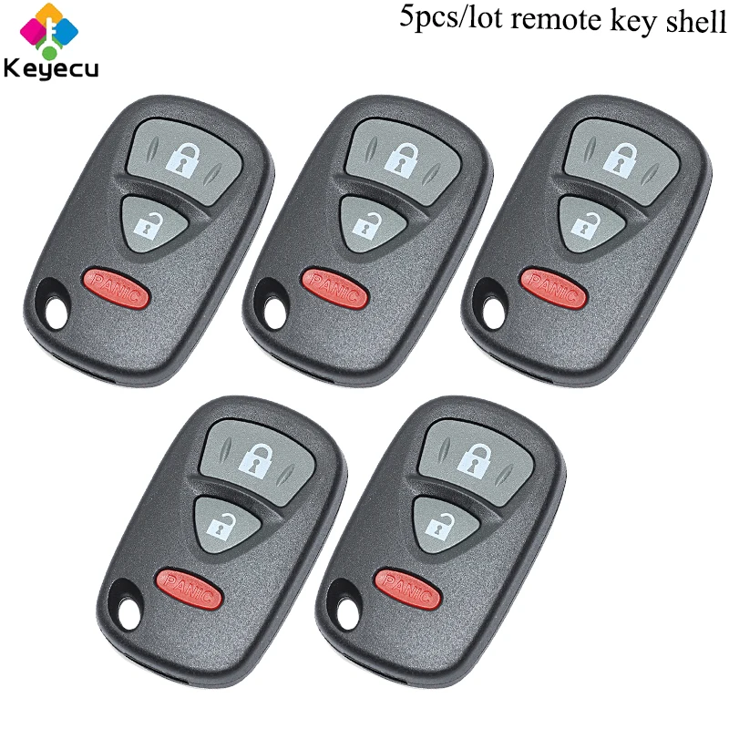 

KEYECU 5PCS/Lot Remote Control Car Key Shell Case Cover With 2 1/ 3 Buttons - FOB for Suzuki Grand Vitara SX4 XL-7 Use for USA