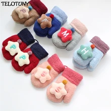 TELOTUNY/ г.; модные милые утепленные строчки для маленьких мальчиков и девочек; теплые зимние ременные наладонники; IU20