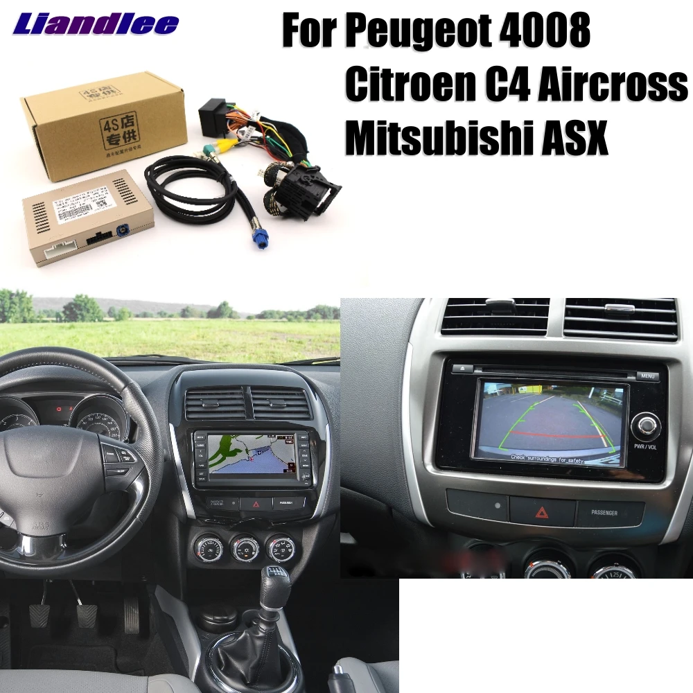 Liandlee парковочная камера интерфейс обратная резервная камера комплекты для peugeot 4008 для Citroen C4 Aircross для Mitsubishi ASX