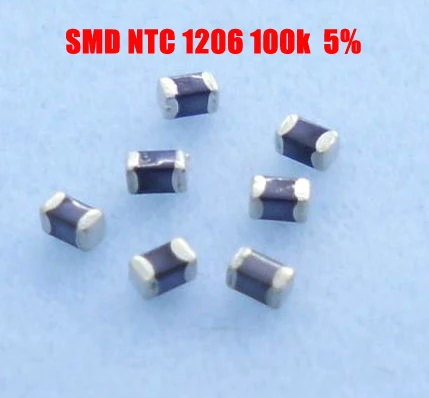 

Free shipping 4000pcs/lot B3950 SMD thermistor ntc 1206 100K 5% ntc temperature sensor 100K NTC 3950