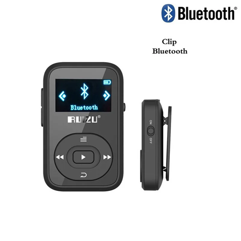 Mini Original RUIZU X26 клип Bluetooth MP3 плеер 8 Гб спорт mp3 музыкальный рекордер FM радио