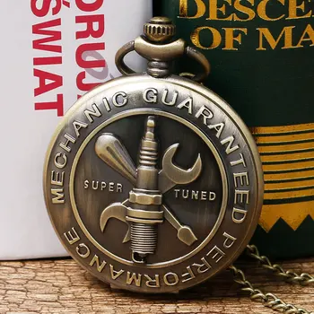 

Antique Bronze Super Tuned Mechanic Guaranteed Performance Design Quartz Pocket Watch Necklace Pendant Gift Men