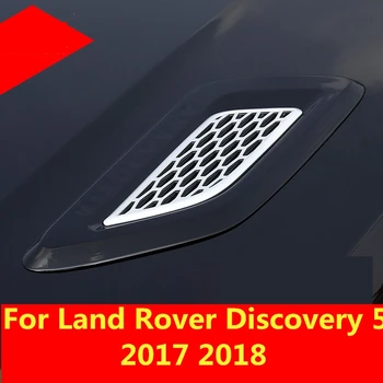 

Car hood side flow windshield fender air net door decal simulation car air outlet For Land Rover Discovery 5 2017 2018