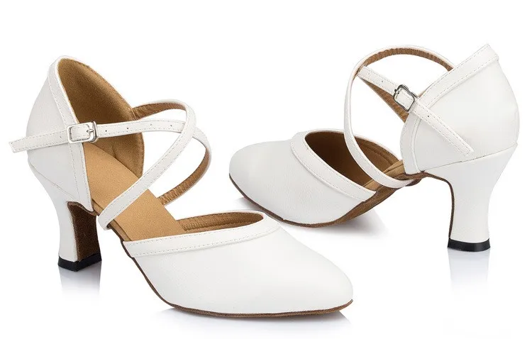 Новинка, Брендовые женские белые атласные туфли для латинских танцев, вечерние туфли для сальсы на квадратном каблуке 5 см, 6 см, 7 см, 8 см, wd158