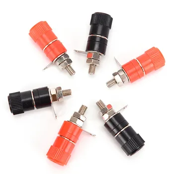 

10pcs Banana Plug Jack Connector Banana Socket Nickel Plated Binding Post Nut