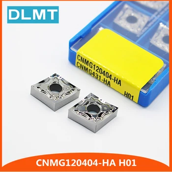 

10Pcs CNMG120404 HA H01 CNMG431 Aluminum cutter blade Insert Mill Tool Machining Center Cutting Tool wood turning tools AL+TIN