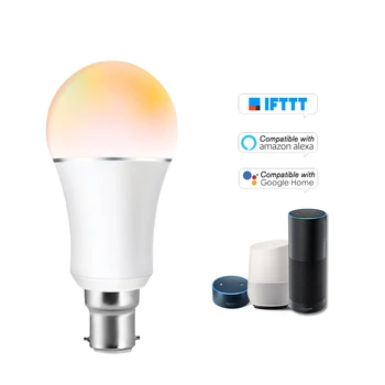 

Smart WIFI LED Bulb RGB+C+W Bulb Dimmable Light Phone Remote Control Compatible with Alexa Google HomeVoice Control Light Bulb